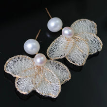 Original 14k Gold Filled Pendant Earrings Natural Freshwater Beads 11-12mm For Women Girls Ear Jewelry Accessory SE15