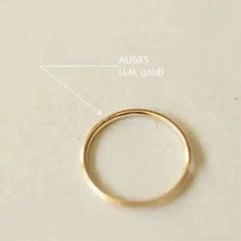 14K Gold Simple Nose Hoop Ring for Men and Women, Small Nose Piercings, Au585, kj468