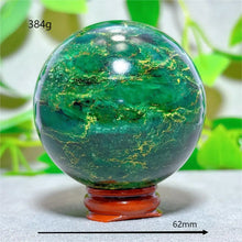 Emerald  Sphere Golden stripe Crystal Natural Quartz Stone Home Decoration Minerals Reiki Gifts Craft Energy Healing Spiritual