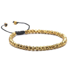 Handmade Braided Simple Retro Beads Bracelet For Men Women Multi Faceted Tibetan Silver Beaded Bracelet Friendship DIY Jewelry