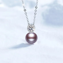 Natural Freshwater Pearls 925 Sterling Silver 0.5ct D Color Moissanite Pendant Necklace for Women Sparkling PartyFine Jewelry