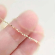 Genuine 14K Solid Gold Necklace, Minimal Simple Style Neck Chain, Fine Jewelry, Real Au585 for Women, Girl, 2022, kj159