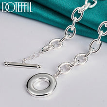 925 Sterling Silver 18 Inch Original Base Chain Necklace OT Buckle For Women Man Wedding Engagement Fashion Jewelry