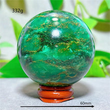 Emerald  Sphere Golden stripe Crystal Natural Quartz Stone Home Decoration Minerals Reiki Gifts Craft Energy Healing Spiritual