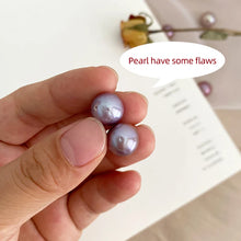 New Fashion Genuine Natural Purple Pearl Pendant Necklace 925 Sterling Silver for Women Jewelry Girl Gift
