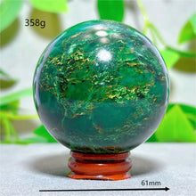 Emerald  Sphere Golden stripe Crystal Natural Quartz Stone Home Decoration Minerals Reiki Gifts Craft Energy Healing Spiritual
