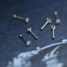 Nose Rings and Studs, Body Jewelry, 14K Real Gold, Custom.