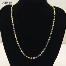 AU585 Gold Choker Necklace Jewelry 14K Real Gold Neck O Chains Woman Original Elegant Necklaces Chain Luxury Fine Jewel