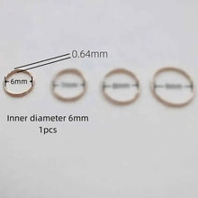 14K Gold Simple Nose Hoop Ring for Men and Women, Small Nose Piercings, Au585, kj468