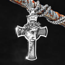 Stainless Steel Jesus Cross Religon Amulet  Men Women Necklaces Pendants Chain Punk Trendy Jewelry Creativity Gift Wholesale