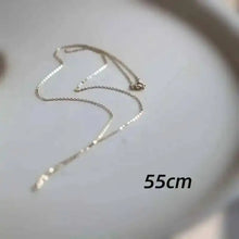 Genuine 14K Solid Gold Necklace, Minimal Simple Style Neck Chain, Fine Jewelry, Real Au585 for Women, Girl, 2022, kj159