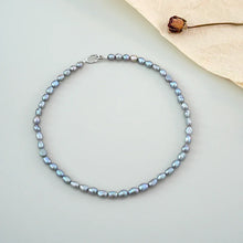 Natural Gray Baroque Freshwater Pearl Necklace 925 Sterling Silver Wedding Jewelry for Women Gifts