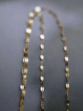 GOLDtutu 14K Real Gold Long Necklaces, Japanese Design, Exquisite Shining Lips, Kiss Word, Plain Jewelry, kj478