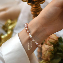 Natural Freshwater Pearl Women's Bracelet 925 Sterling Silver Wedding Jewelry Gift