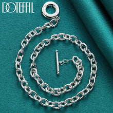 925 Sterling Silver 18 Inch Original Base Chain Necklace OT Buckle For Women Man Wedding Engagement Fashion Jewelry