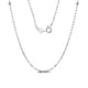 Effie Queen 100% 925 Sterling Silver Twist Flake Chain Necklace  for Women Fashion Basic Link Chain Necklace Dainty Jewelry SC26