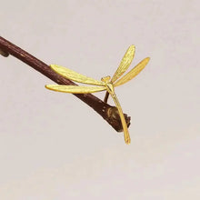 925 Sterling Silver 3D Dragonfly Brooch For Women Artistic Insect Personalized Clothing Accessories Pins Dainty Gift