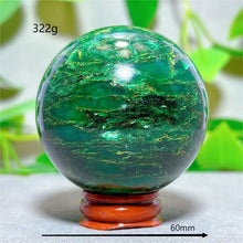 Emerald  Sphere Golden stripe Crystal Natural Quartz Stone Home Decoration Minerals Reiki Gifts Craft Energy Healing Spiritual