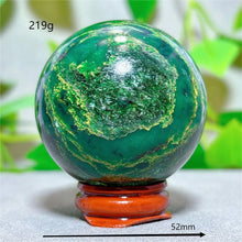 Emerald  Sphere Golden stripe Crystal Natural Quartz Stone Home Decoration Minerals Reiki Gifts Craft Energy Healing Spiritual
