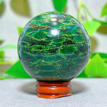 Emerald  Sphere Golden stripe Crystal Natural Quartz Stone Home Decoration Minerals Reiki Gifts Craft Energy Healing Spiritual