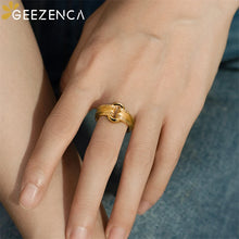 925 Sterling Silver Italian Brushed Craft 5A Zircon Rings For Women Lock Buckle Unique Chic Luxury Ring 2024 New Gift