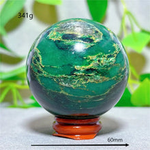 Emerald  Sphere Golden stripe Crystal Natural Quartz Stone Home Decoration Minerals Reiki Gifts Craft Energy Healing Spiritual