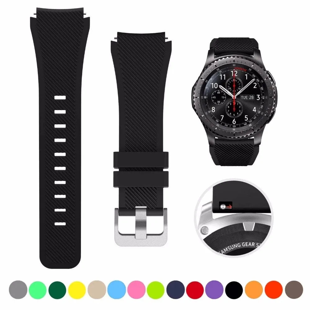 20mm 22mm Strap for Samsung Galaxy Watch 4 5 44mm 40mm 5 Pro Classic 42 46mm Band Active 2 Gear S3 Silicone correa Bracelet