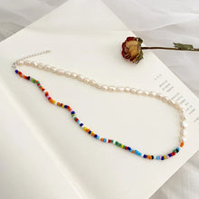 ASHIQI Natural Freshwater Baroque Pearl Necklace Fashion Colorful Bead Jewelry for Women New Fashion