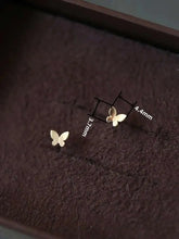14K Gold Butterfly Earring for Women, Minimal Simple Style, Hypoallergenic, Trendy Jewelry, Gift, kj49