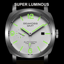 SEAKOSS GMT Diving Automatic Mechanical Watch 10Bar Men 1963 Seagull 2557 Movement Super Luminous Calendar Sapphire Wristwatches