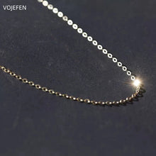 AU585 Gold Necklace 14k Real Gold O Chains Choker Necklaces Vintage Trend 2025 Luxury Brands Fine Jewellery Certificate