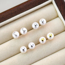 ASHIQI Natural Freshwater Pearl Earrings 925 Sterling Silver Star Moon Love Earrings for Girls