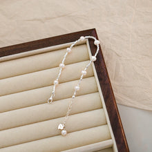 Fashion Jewelry Natural Freshwater Pearl 925 Sterling Silver Bracelet Glossy Broken Silver for Women