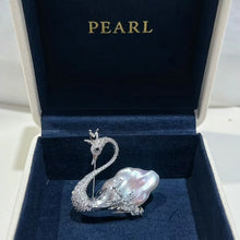 Special Design Elegant Pearl Jewelry S925 Baroque Freshwater Colorful Pearl White Swan Pin Jewellery for Occasion