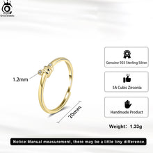 925 Sterling Silver Open Ring With AAAA Cubic Zirconia Decor Twist Design Minimalism Style Finger Ring Present APR38
