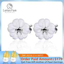 Real 925 Sterling Silver Earrings Natural Crystal Gems Fine Jewelry Flower in the Rain Stud Earrings for Women Brincos