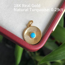 18K Solid Gold High Fashion Earrings/Pendants Certificated Natural Turquoise Platinum Jewelry Premium Blue Gemstone