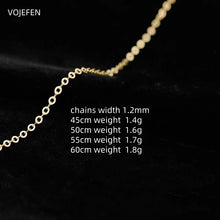 AU585 Gold Necklace 14k Real Gold O Chains Choker Necklaces Vintage Trend 2025 Luxury Brands Fine Jewellery Certificate