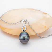 100% Real Silver Chain 925 for Women Baroque 11mm Tahitian Black Pearl Pendant Necklace Exquisite Necklace Jewelry Gift