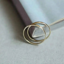 Real 9K Gold Stacking Ring, Minimal, Bride, Bridesmaid, Couple, Love, Promise Rings for Couples, kj507