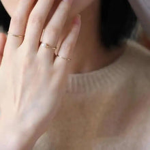 Real 9K Gold Stacking Ring, Minimal, Bride, Bridesmaid, Couple, Love, Promise Rings for Couples, kj507