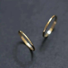 Real 9K Gold Stacking Ring, Minimal, Bride, Bridesmaid, Couple, Love, Promise Rings for Couples, kj507