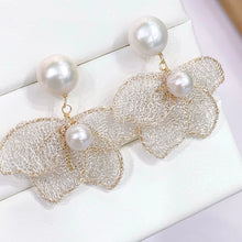Original 14k Gold Filled Pendant Earrings Natural Freshwater Beads 11-12mm For Women Girls Ear Jewelry Accessory SE15