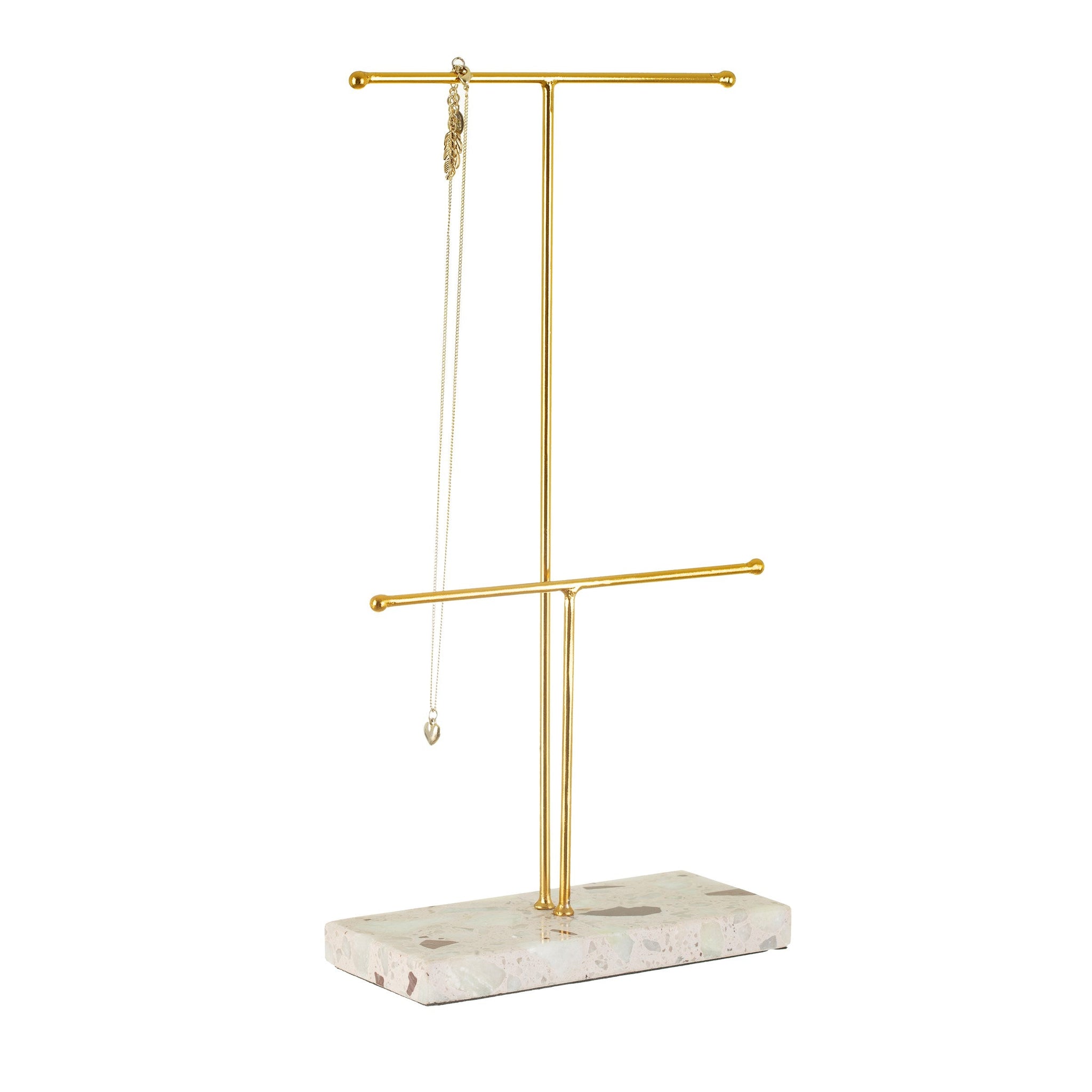 Gold Terrazzo Jewelry Stand