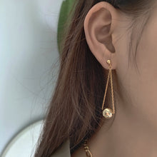 925 Sterling Silver Modern Beads  Dangling Earrings