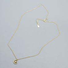 925 Sterling Silver Sweet CZ Star Crescent Moon Necklace
