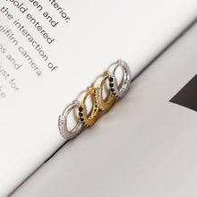 925 Sterling Silver Office Micro Setting CZ Lines Hoop Earrings