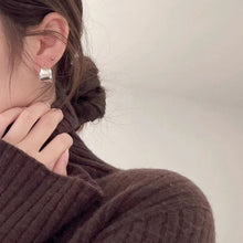 925 Sterling Silver and 18K Gold Plated Hoop Earrings for Women Modern Style Minimalist Geometric Design Elegant Fashion Jewelry Gift