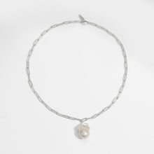 925 Sterling Silver Irregular Natural Pearl Necklace