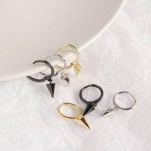 925 Sterling Silver Minimalism Conic Geometry Hoop Earrings